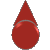 Red Glass Spinning Arrow 1